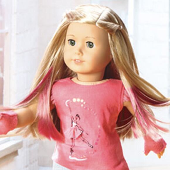 NEW American Girl 18" ISABELLE DOLL, MEET OUTFIT + Book Earrings Wrist Tag BOX - Picture 2 of 10